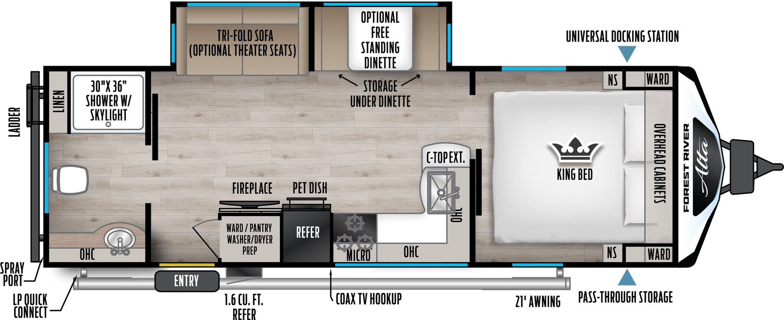 Alta 2600KRB Floorplan